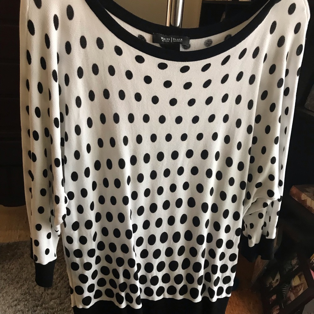 WHBM lightweight knit sweater top Sz XL